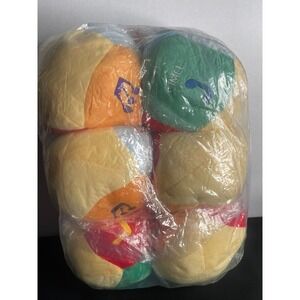 Shappy 6 Pcs Hanukkah Plush Dreidel Set Multicolor Holiday Party Supplies New